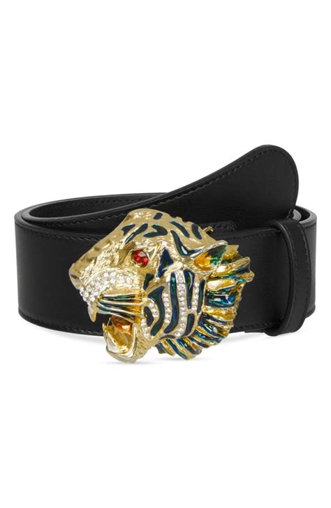 gucci tiger head belt bag|gucci tiger head leather belt.